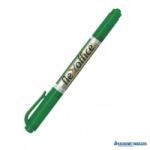 FlexOffice Alkoholos marker, 0, 4/1, 0 mm, kúpos, kétvégű, FLEXOFFICE "PM01", zöld (FOPM01Z) - kecskemetirodaszer