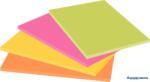 3M POSTIT Öntapadó jegyzettömb, 152x101 mm, 4x45 lap, 3M POSTIT "Super Sticky", vegyes színek (LP6445)