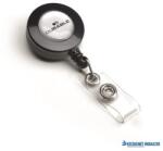 DURABLE Azonosítókártya-tartó, kihúzható, patentos, DURABLE, fekete (DB815258) - kecskemetirodaszer