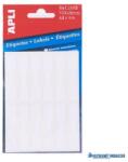 APLI Etikett, 10x49 mm, kézzel írható, ékszerekhez, APLI, 48 etikett/csomag (LCA2689) - kecskemetirodaszer