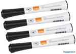 Nobo Táblamarker, kúpos hegyű, 1 mm, NOBO "Glide", fekete (VN5392) - kecskemetirodaszer