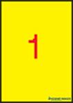 APLI Etikett, 210x297 mm, színes, APLI, sárga, 100 etikett/csomag (LCA11838) - kecskemetirodaszer
