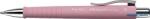 Faber-Castell Golyóstoll, 1 mm, XB, nyomógombos, rózsaszín tolltest, FABER-CASTELL "Poly Ball", kék (TFC241127) - kecskemetirodaszer