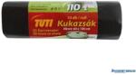 TUTI Szemeteszsák, 110 l, 10 db, 60x100 cm, 17 , TUTI, fekete (KHT195) - kecskemetirodaszer
