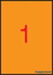 APLI Etikett, 210x297 mm, színes, APLI, neon narancs, 100 etikett/csomag (LCA11748) - kecskemetirodaszer
