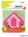 STICK N Öntapadó jegyzettömb, nyíl alakú, 70x70 mm, 50 lap, STICK N, magenta (SN21542) - kecskemetirodaszer