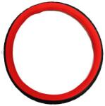  Műbőr sport mintás szellőző kormányvédő piros-fekete 36-38 KV-HB23825/7-1r