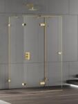 NEW TRENDY Eventa Gold Shine cabină de duș 100x100 cm pătrat auriu luciu/sticlă transparentă EXK-4808 (EXK4808)
