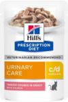 Hill's Prescription Diet Feline C/D Multicare Urinary care Hrana umeda pisici cu probleme urianare, cu somon 12x85g