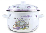 Grunberg Cratita emailata cu capac Grunberg, 22 cm, 3.9 l, Multicolor (GR2200B)