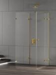 NEW TRENDY Eventa Gold Shine cabină de duș 100x80 cm dreptunghiular auriu luciu/sticlă transparentă EXK-4829 (EXK4829)