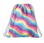 DERFORM BackUp Pasztell tornazsák - Színes hullámok (WOB6A21) (WOB6A21)