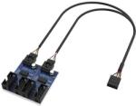 Akasa Internal 1-to-4 2.0 Splitter Hub Cable (AK-CBUB64-30BK)