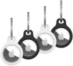 FIXED Silky Apple AirTag - 4db, 2x fekete + 2x fehér (FIXSILD4-756)