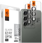 Spigen Ez Fit Optik Samsung Galaxy S23/S23+ Tempered kamera lencse fólia felhelyező kerettel, fekete (2db)