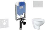 Ideal Standard ProSys - Set de instalare încastrată, toaletă și capac Bau Ceramic, clapetă Oleas M2, Rimless, SoftClose, crom mat ProSys80M SP134 (ProSys80M SP134)