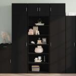 vidaXL fekete szerelt fa magasszekrény 70 x 41 x 185 cm (3281688) - pepita
