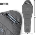 Tac Maven sac de dormit mumie 360gr/m2 , cinder grey Sac de dormit