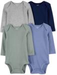 Carter´s CARTER'S Body hosszú ujjú Kék/Zöld/Szürke fiú 4db 24h/hm. 92