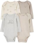 Carter´s CARTER'S Body hosszú ujjú Szürke Elefánt unisex 4db 18h/hossz. 86