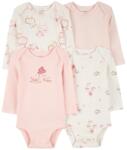 Carter´s CARTER'S Body hosszú ujjú Pink/Ivory lány 4db NB/méret 56