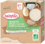 Babybio 4x BABYBIO Rizskása őszibarackkal és körtével 85 g