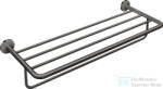 Hansgrohe AXOR UNIVERSAL CIRCULAR 65, 5 cm-es törölközőtartó polc, polírozott fekete króm 42843330 (42843330)