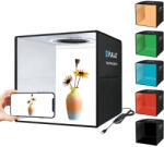 PULUZ 30cm Fotódoboz, Tárgysátor - 6db háttérrel (LED Fotobox) (PU5032B)