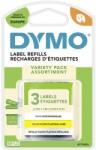 DYMO feliratozószalag készlet LetraTag, 12mm, fehér, sárga, ezüst/fekete, S0721800