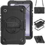  Husă SOLID 360 durabilă pentru Samsung Galaxy Tab A9 neagră