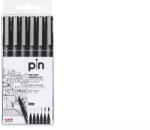 uni UNI PIN 6 darabos rajzmarker készlet (6db Fekete rajzmarker: 0, 03; 0, 05; 0, 1; 0, 3; 0, 5; 0, 8)