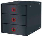 LEITZ Irattároló, laminált karton, 3 fiókos, LEITZ Cosy Click&Store , bársonyszürke (53680089) - fodicoaruhaz