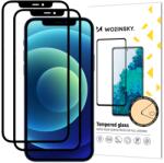 Wozinsky 2x Wozinsky edzett üveg Apple iPhone 12 Pro Max telefonra - Fekete KP9901