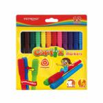 Keyroad Rostirón, filctoll készlet összekapcsolható fejekkel 12 db/bliszter Keyroad Capfix vegyes színek (38486) - papirtmost
