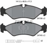 TEXTAR set placute frana, frana disc TEXTAR 2473901 - piesa-auto