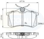 COMLINE set placute frana, frana disc COMLINE CBP0797 - piesa-auto