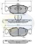 COMLINE set placute frana, frana disc COMLINE CBP0134