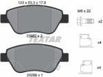 TEXTAR set placute frana, frana disc TEXTAR 2398202 - piesa-auto