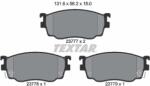 TEXTAR set placute frana, frana disc TEXTAR 2377701 - piesa-auto