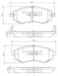 NIPPARTS set placute frana, frana disc NIPPARTS J3601055 - piesa-auto