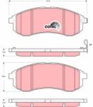 TRW set placute frana, frana disc TRW GDB3380 - piesa-auto