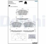 DELPHI set placute frana, frana disc DELPHI LP5044EV - piesa-auto