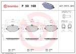 BREMBO set placute frana, frana disc BREMBO P 50 168 - piesa-auto