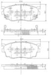 NIPPARTS set placute frana, frana disc NIPPARTS J3603051 - piesa-auto