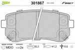 VALEO set placute frana, frana disc VALEO 301867 - piesa-auto