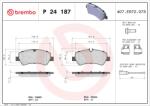 BREMBO set placute frana, frana disc BREMBO P 24 187 - piesa-auto