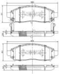 NIPPARTS set placute frana, frana disc NIPPARTS J3601095 - piesa-auto
