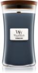 WoodWick Evening Onyx lumânare parfumată cu fitil din lemn 609.5 g