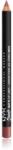 NYX Professional Makeup Suede Matte Lip Liner dermatograf mat de buze culoare 25 Whipped Cavier 1 g