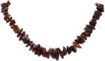  Borostyán babalánc (chips -sötét konyak) 32-33cm